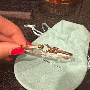 Tiffany & Co. Silver Bracelet with  18k Gold Detail